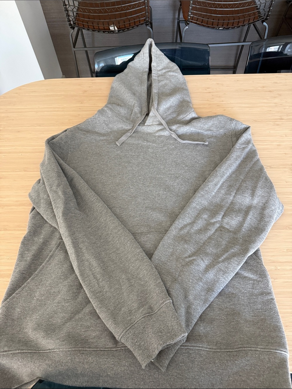 RicherPoorer Classic Gray Men's Hoodie Sweatshirt